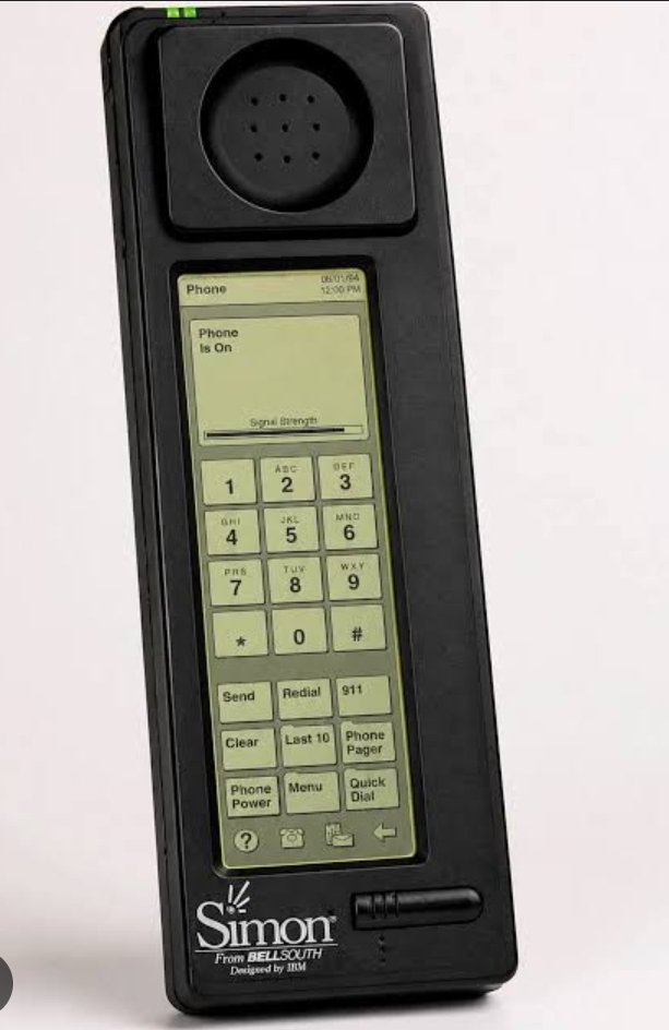 MKWrld1's tweet photo. The first smart phone.    IBM Simon (1994) https://t.co/5OXNbSPMGC