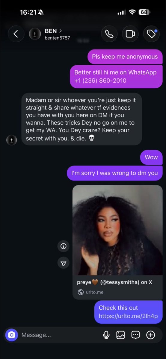 kufre_unusual's tweet photo. You lied that Fola was harrassing you and your family with anonymous accounts, meanwhile it was your angry wife that was exposing you after she caught you cheating for the umpteenth time. We traced the account to New Delhi, India. This is just one from your many lies, I’m coming https://t.co/ZiAA0ngM2M