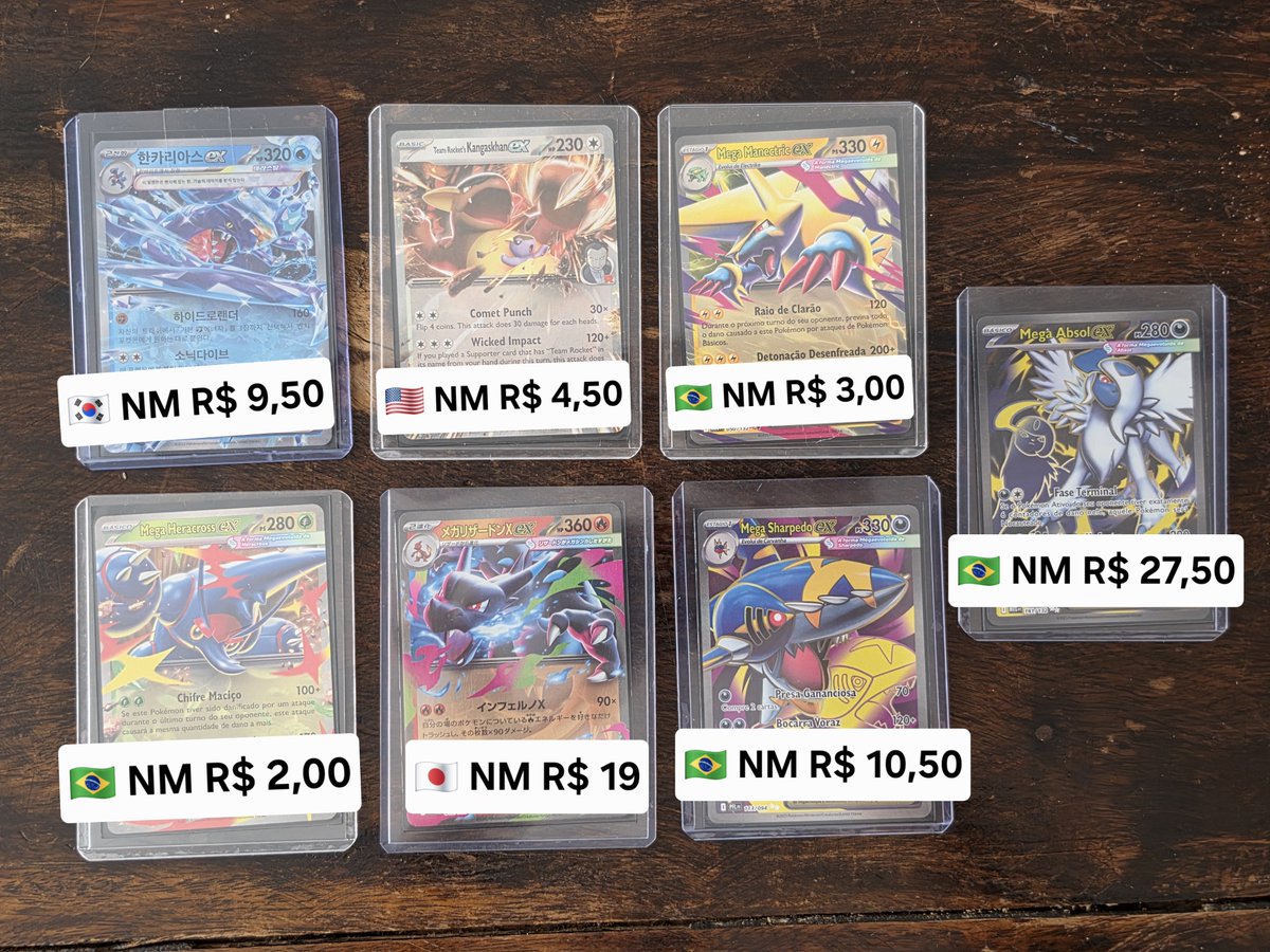 desassombros's tweet photo. oi pessoal, estou vendendo algumas cartas da minha coleção de pokemon!

frete a combinar
sp capital posso entregar em mãos (linhas amarela ou verde do metro) ou uber moto!

interessados só chamar :) https://t.co/VU7v4r3Wm2
