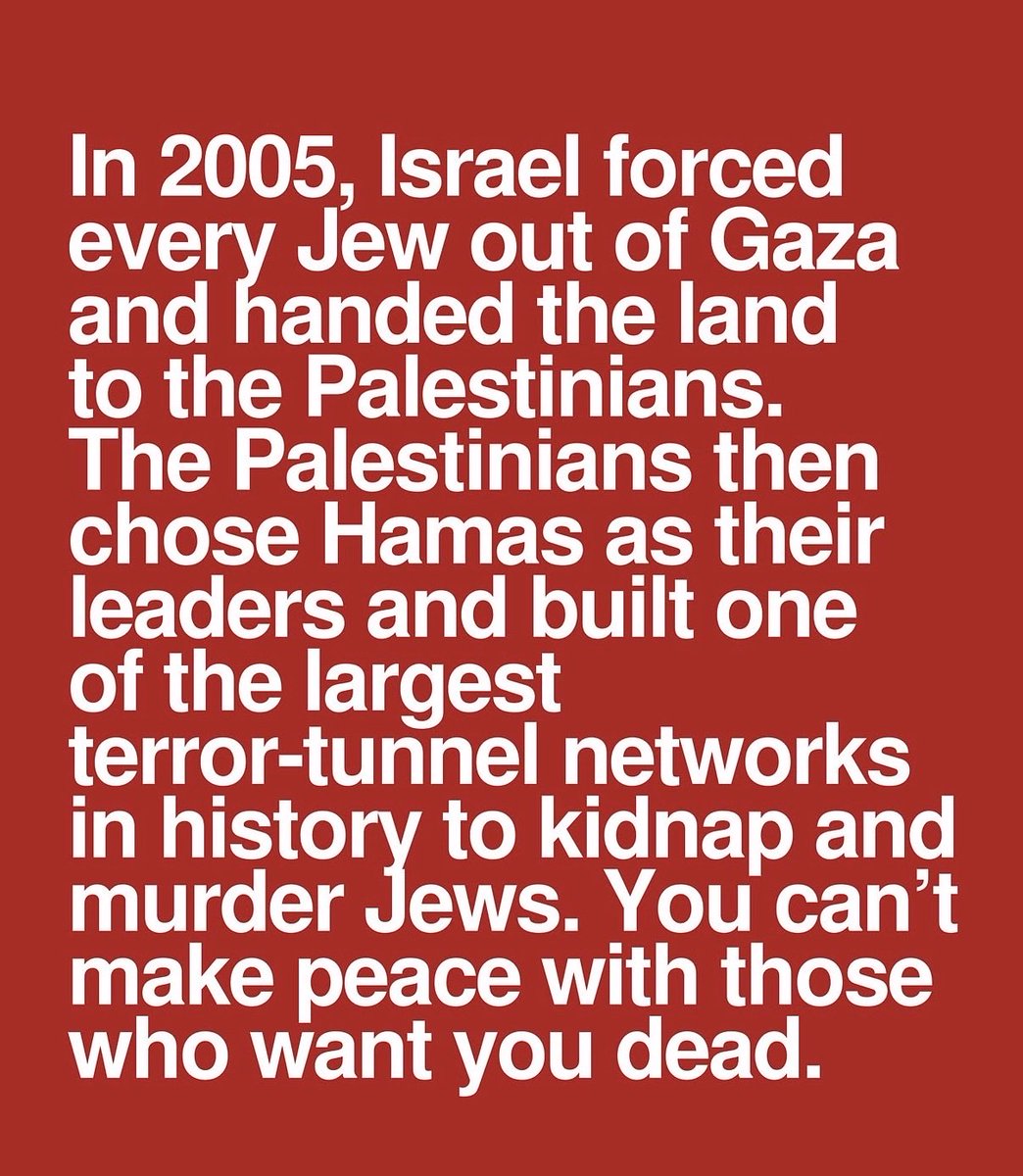 season879's tweet photo. Dear “useful idiots” who say Israel supported Hamas as leadership over “Palestine:”
The Bush administration, under Condoleezza Rice, strong armed Israel into holding the 2006 Palestinian elections and letting Hamas, an armed terrorist group, run despite Israel’s clear objections. I’ll say it again, under clear objections from Israel! Hamas won. Years later Rice admitted the obvious: allowing a terrorist organization to participate without first disarming was a massive mistake she would never repeat. Israel was right. The world ignored it. The consequences have been paid in blood ever since.