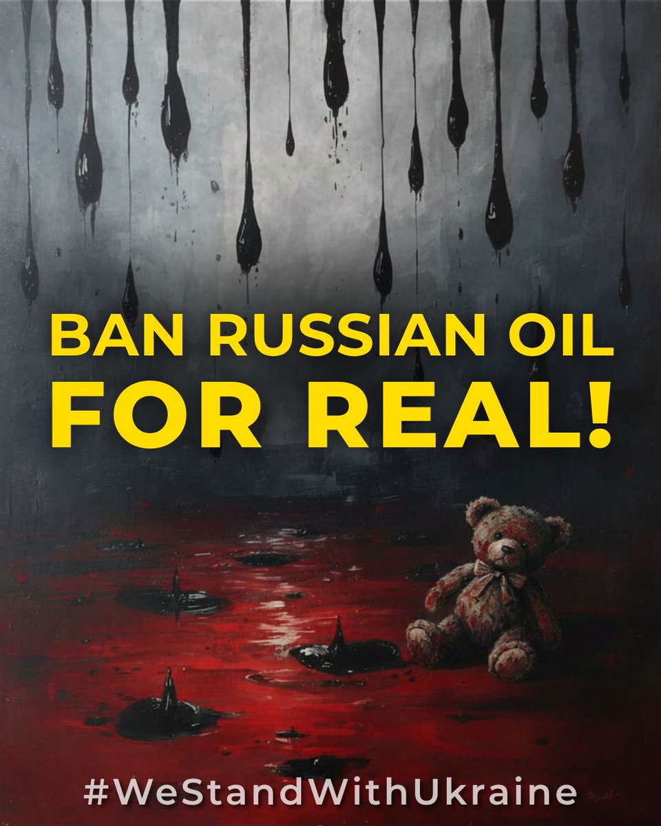 Community4UKR's tweet photo. Russian oil funds the mass trafficking of Ukrainian children. It's time to ban Russian oil for real!
#standwithukraine https://t.co/PtGGs1B2ct