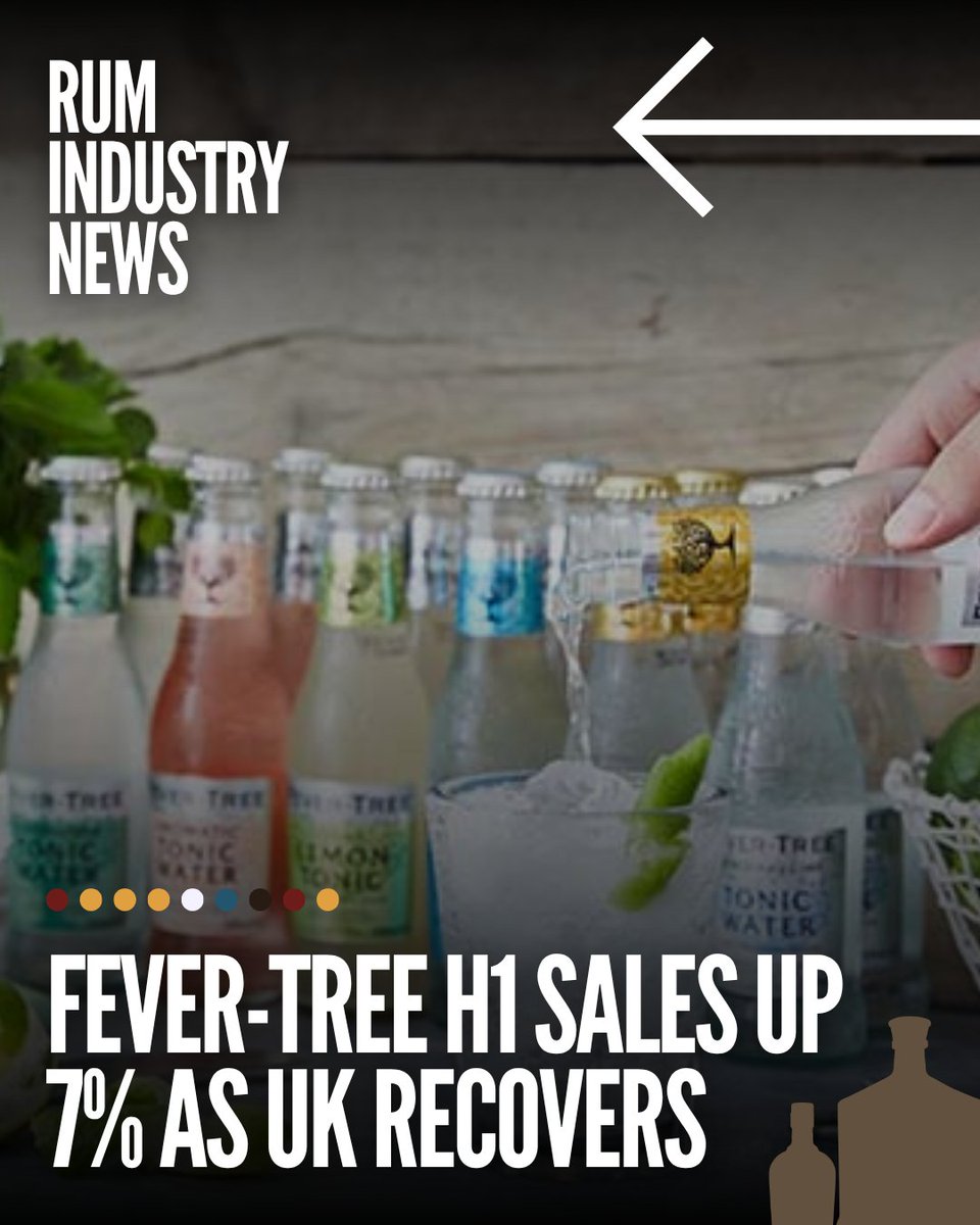 therumpour's tweet photo. RUM NEWS:
Fever-Tree noted that the UK on-trade channel remained challenging due to ‘ongoing pressure’ on consumer spend and venue operating costs.
#FeverTree #RumNews #Mixology #CocktailsMixers https://t.co/ZsQ0QH2yeE