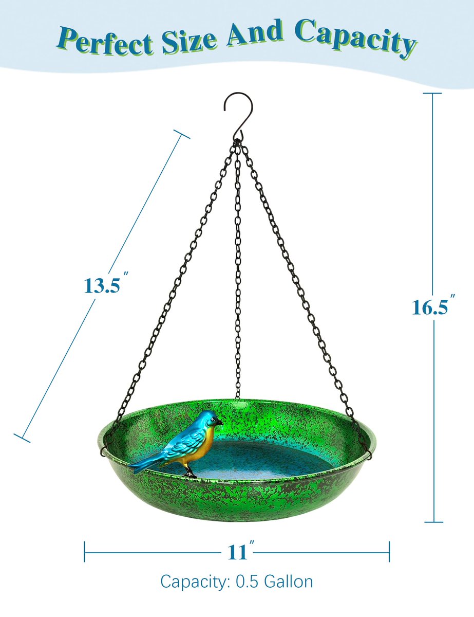 woertehome's tweet photo. Hanging Bird Bath for Outside. USD 26.99. Visit https://t.co/h16XtTuuBC
WOERTE HOME · Factory-direct home decor & seasonal crafts since 2017
#HangingBirdBath #MetalBirdBath #GardenDecor #BirdFeeder #OutdoorDecor #MetalHomeDecor #GardenOrnament #BirdBathFeeder https://t.co/cZn45E6dmp