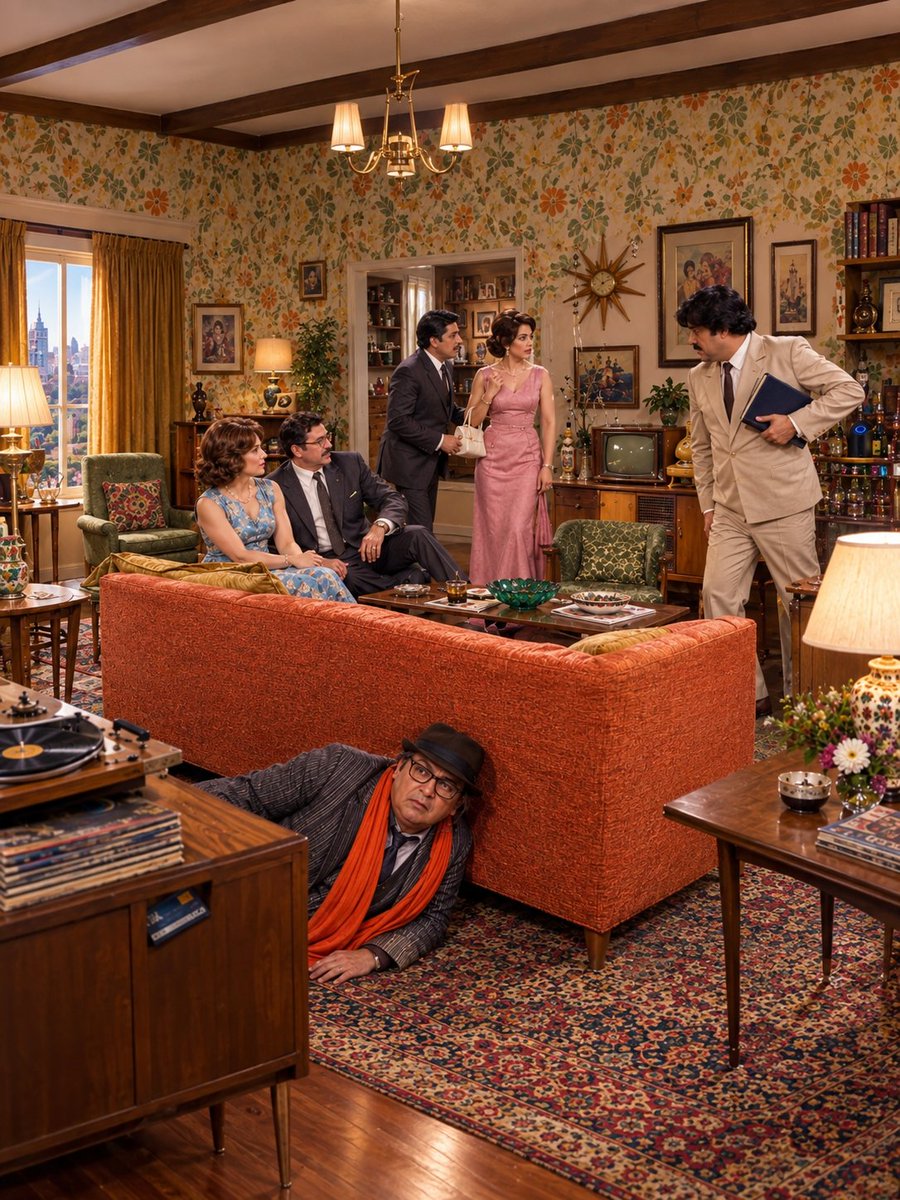 paglii_dewanii's tweet photo. Come on, friends puzzle time starts now.
This is a scene from 1950.

Everything looks perfectly normal…but ONE doesn’t belong here.

can you spot..?? https://t.co/jSmW0LCUla