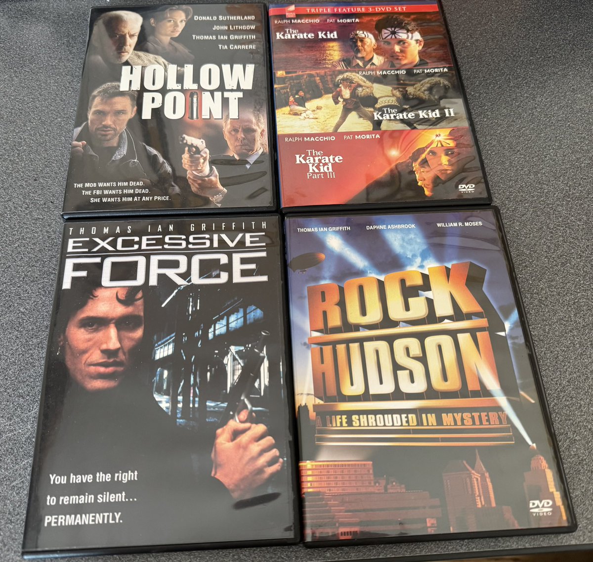 Mary__McCain's tweet photo. The fun part of working from home:
4:30 pm: shut the laptop down
4:31 pm: the Thomas Ian Griffith binge begins!
Have a good evening, guys!👋
*please do not disturb*😉
#NationalBingeDay #ThomasIanGriffith #TheBinge #HollowPoint #KarateKidPart3 #ExcessiveForce #RockHudson https://t.co/F2xeTxIknc