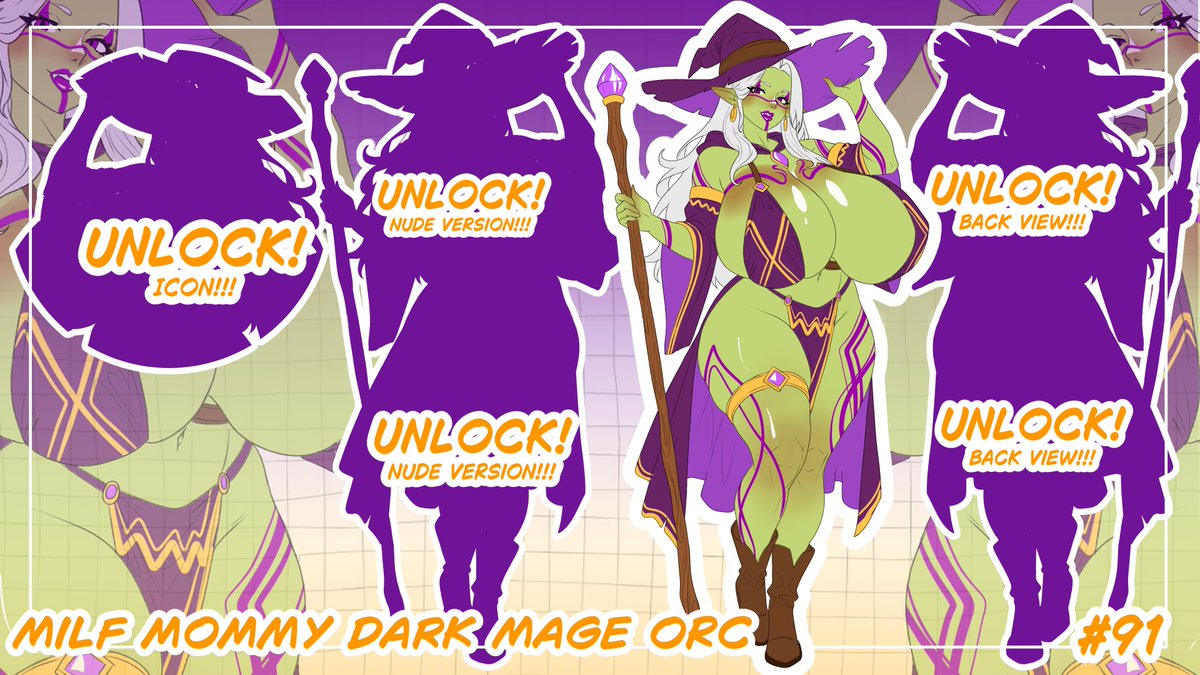 MilfstationArt's tweet photo. MILF MOMMY DARK MAGE ORC ADOPTABLE AVAILABLE https://t.co/JMg92KLboU