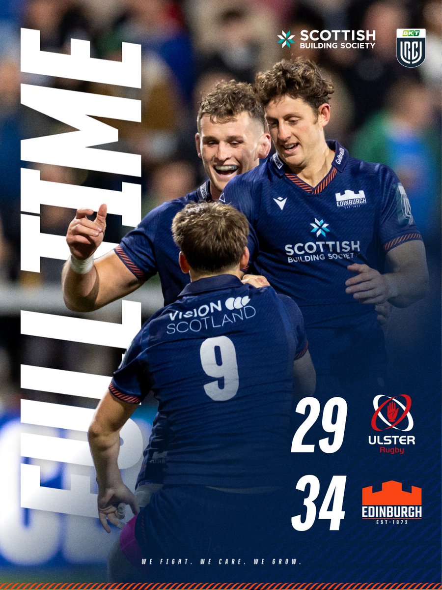 EdinburghRugby's tweet photo. Five points in Belfast! 🙌

#ULSvEDI | @_ScottishBS https://t.co/uBpNj5MVUu
