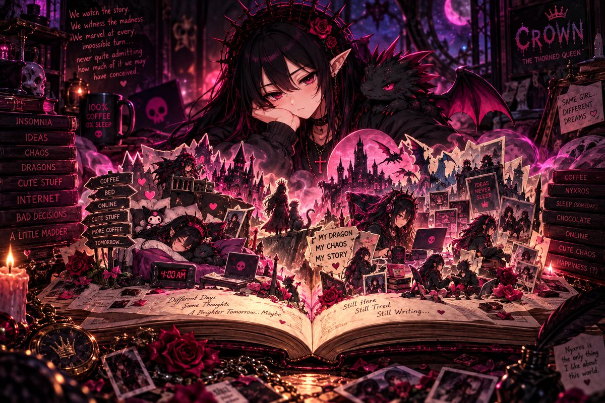 Just1Pineappl3's tweet photo. Prompt Drop!

“We watch the story. We witness the madness. We marvel at every impossible turn… never quite admitting how much of it we may have conceived.”

A fun pop up story book prompt! Enjoy!

Prompt: https://t.co/6Yy2WnFWnH https://t.co/LoYQrjSs68