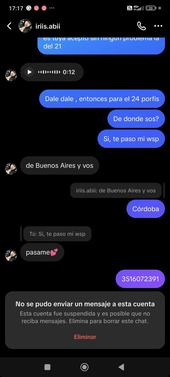 Maaaaaai96's tweet photo. Tengan cuidado ⚠️ está mina supuestamente vendía entradas para bts, me hizo transferirle la mitad del valor y después me pidió un poco + desde ayer que le escribo y no contesta hoy me bloqueóo Tengo todos sus datos,la plata va y viene, pero me dejó sin entrada #ESTAFADORA #BTS https://t.co/po3qPWAhKY