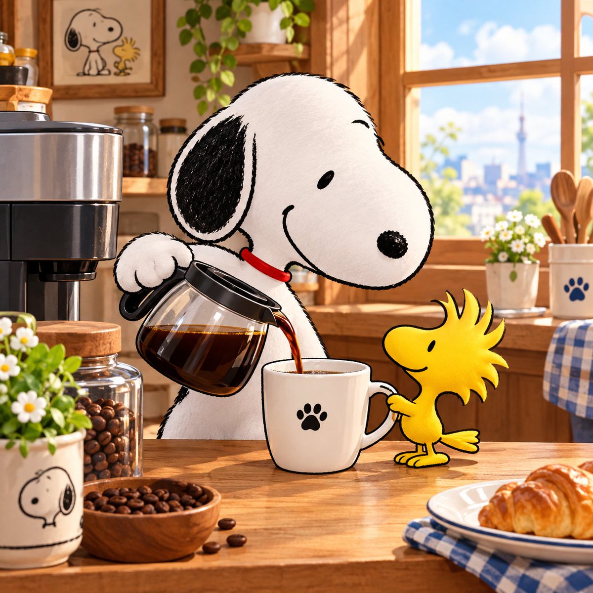 snoopylovers12's tweet photo. A Warm Cup of Friendship ☕🐶💛 https://t.co/AnmWyWuUHA