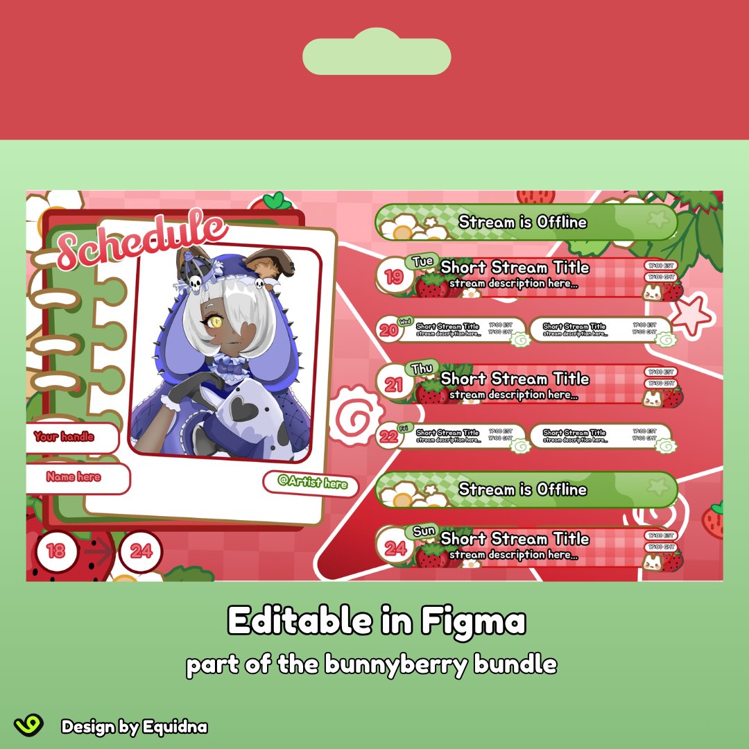 MsEquidna's tweet photo. FREE VTUBER ASSET [Bunnyberry]

Grab 2 free stream overlays from my new [Bunnyberry] Collection right now!

Check out the free overlays and the rest of the matching collection in the links below! 

RTs &amp; ❤️ mean the world to me! 

#VTuber #VTuberAssets #FreeVTuberAssets #VGen https://t.co/a6iy0e5t5c