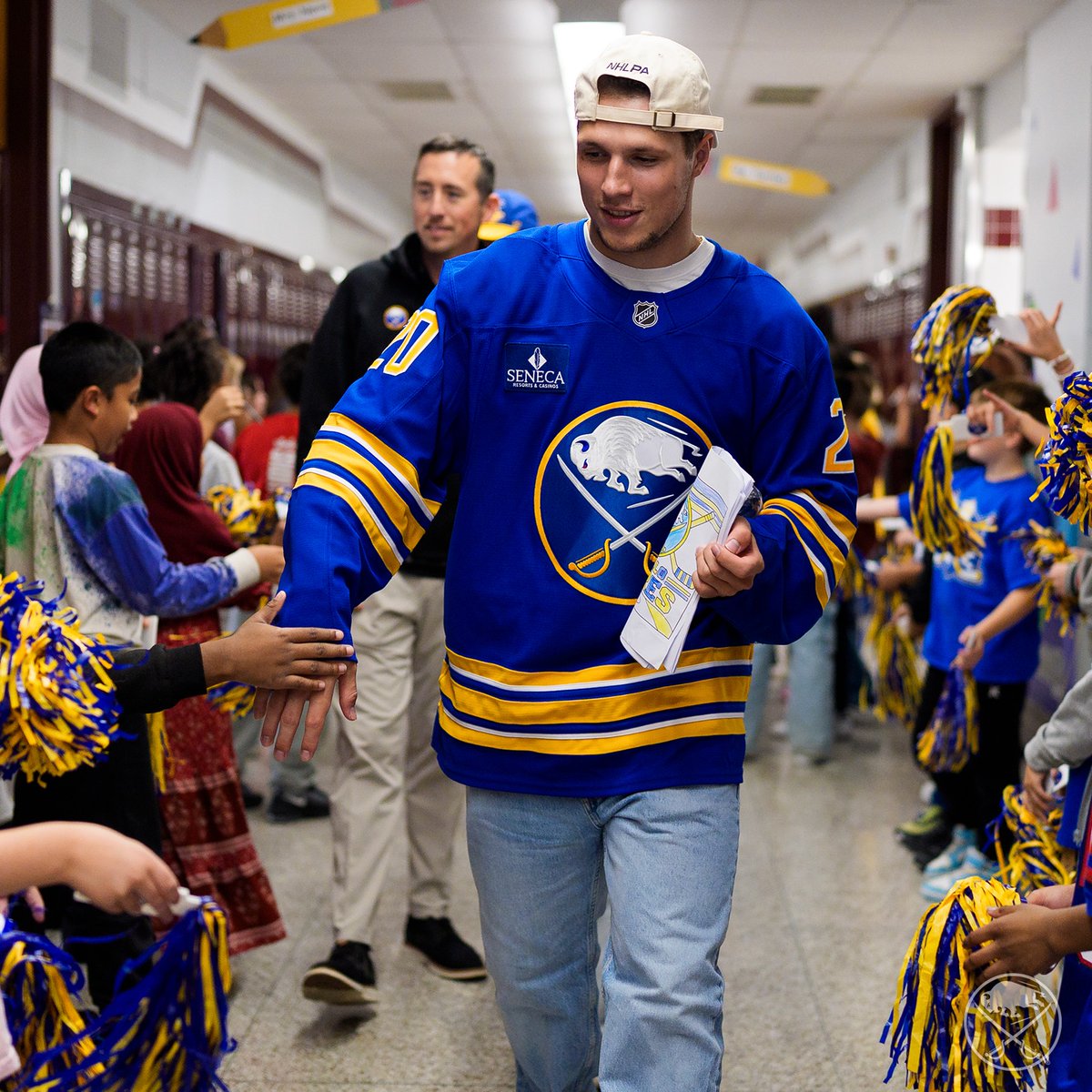 BuffaloSabres's tweet photo. Sabres Community Day is in full swing today! 🙌

Our first stop was Maryvale Intermediate School to visit some classrooms! More photos → https://t.co/S2fDuBnfLz