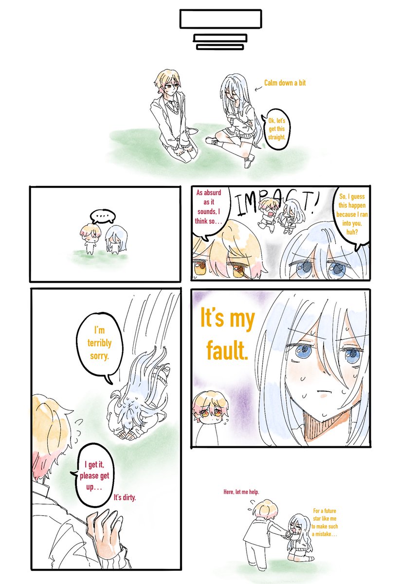 AiEiyashou's tweet photo. Bodyswap!? 🌟🎼

(1/3)
Read from right to left.

#司奏 #kanakasa https://t.co/w5QgIS3Kcz