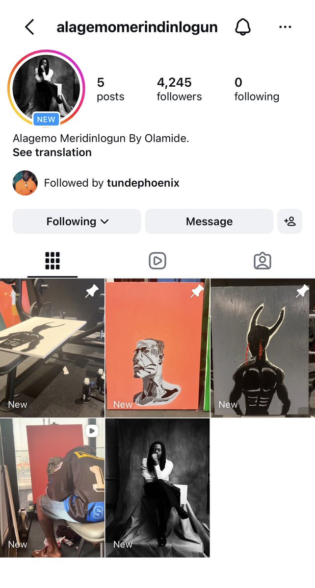 hypetribeng's tweet photo. Olamide is exploring a new creative lane with his art page, Alagemomerindinlogun 🎨 https://t.co/4t6yncjAuM