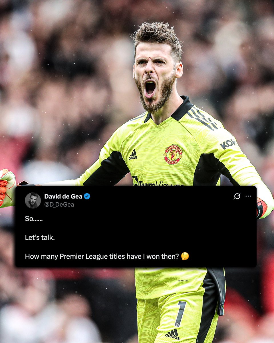ESPNUK's tweet photo. David de Gea posted this on his X account 😭 https://t.co/wj3saJUmax