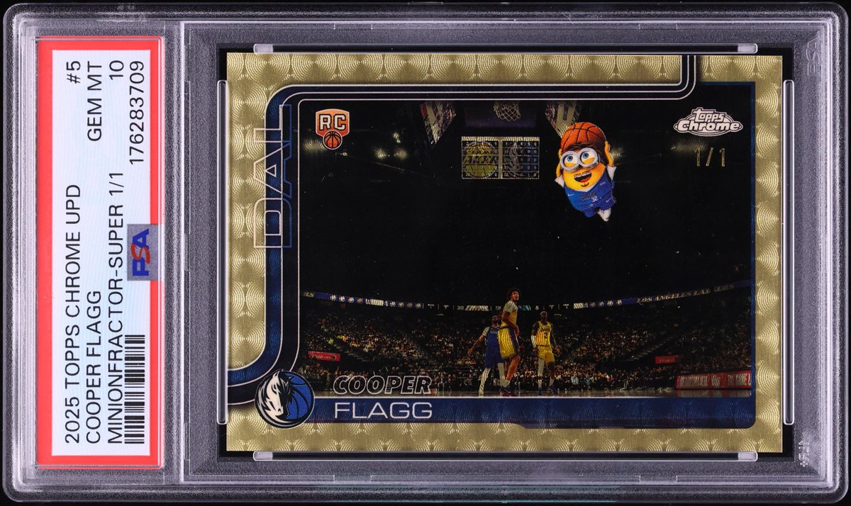 Collect's tweet photo. Cooper Flagg’s 1-of-1 Minions card just sold for $276,000 https://t.co/gPsGcnT4f0