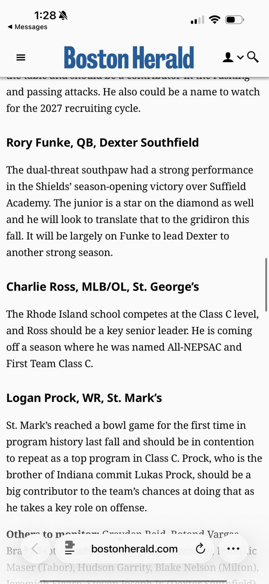 dmprock's tweet photo. Let’s gooo!!  @ProckLogan is going to be fierce this season!  

@CAA_Football @StMarksFootball @CoachDaft @247recruiting 

https://t.co/wkOmuUkY4T https://t.co/Kc0kUMYB65