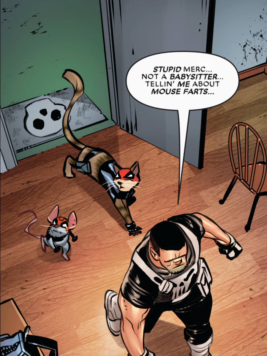 KyloKittyMeow's tweet photo. Deadpool asking Frank to pet-sit 🐱🐭
Catpool/Mousepool Infinity Comic (2026) #1 https://t.co/1fx9EkuBZ9