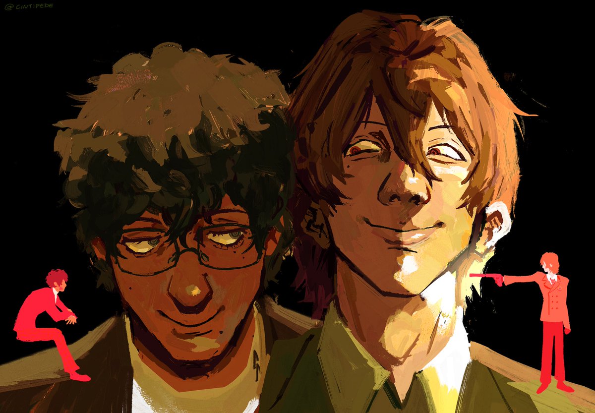 cintipede's tweet photo. A BOY IS A GUN #persona5 #p5r #shuake https://t.co/w99vH3D0eD