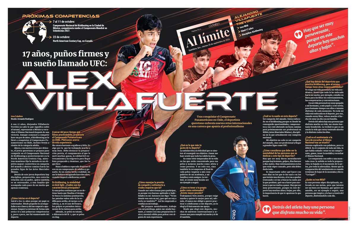 IrCaballero's tweet photo. Alex Villafuerte
Kickboxing

"Cuando me seleccionan para participar, es porque ven buenas aptitudes y habilidades en mí. Entonces me digo: Si los demás ven esto en mí, ¿por qué no voy a verlo yo también?".

📰 @CodigoQro

🔗 https://t.co/UfmGAuQBNV

#Querétaro #WAKOMéxico #Wako https://t.co/V4ASZBmV0Y