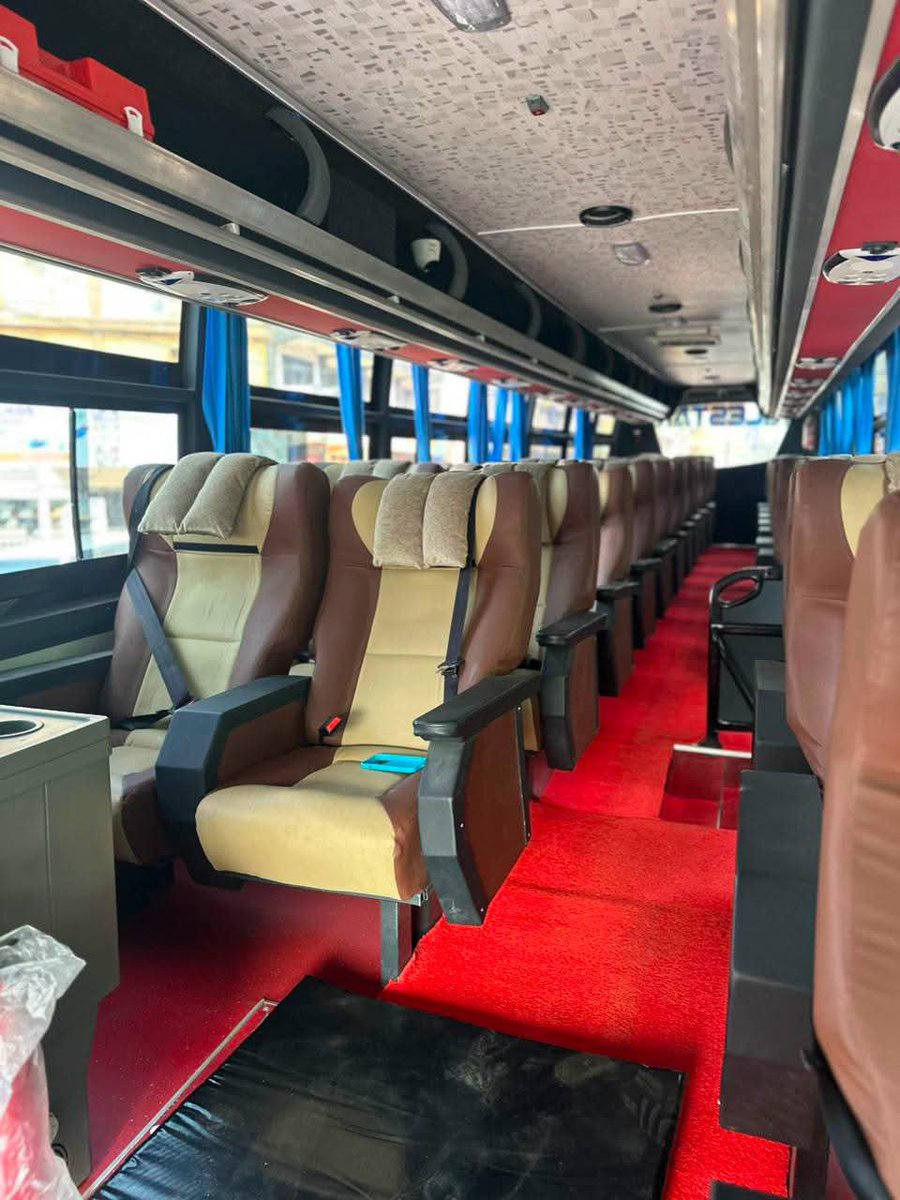 NileStarBusUg's tweet photo. INTERIOR OF NILE STAR NEW BUSES.
Very comfortable seats for our customers to enjoy their journey to their destinations.

With us your comfort and safety is our priority. https://t.co/DJIcSQePjY