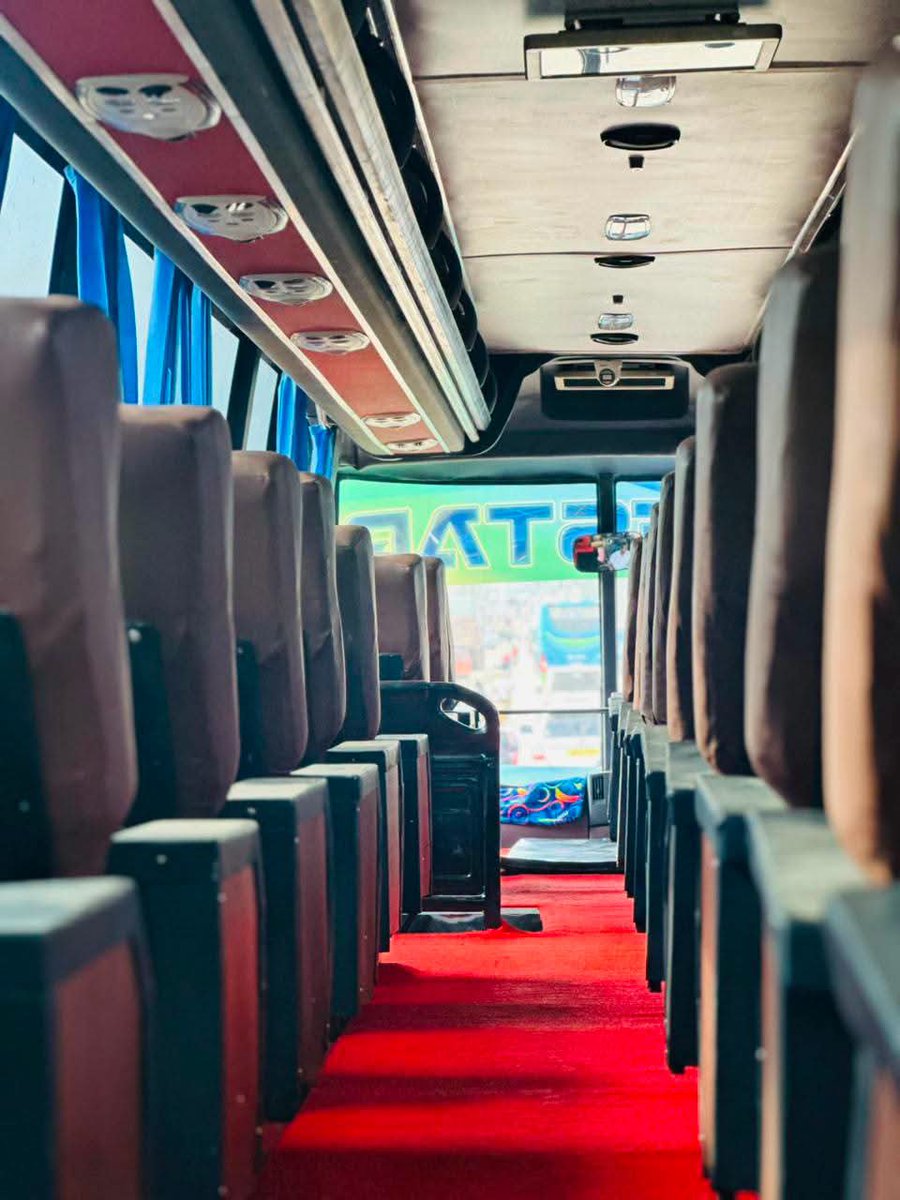 NileStarBusUg's tweet photo. INTERIOR OF NILE STAR NEW BUSES.
Very comfortable seats for our customers to enjoy their journey to their destinations.

With us your comfort and safety is our priority. https://t.co/DJIcSQePjY