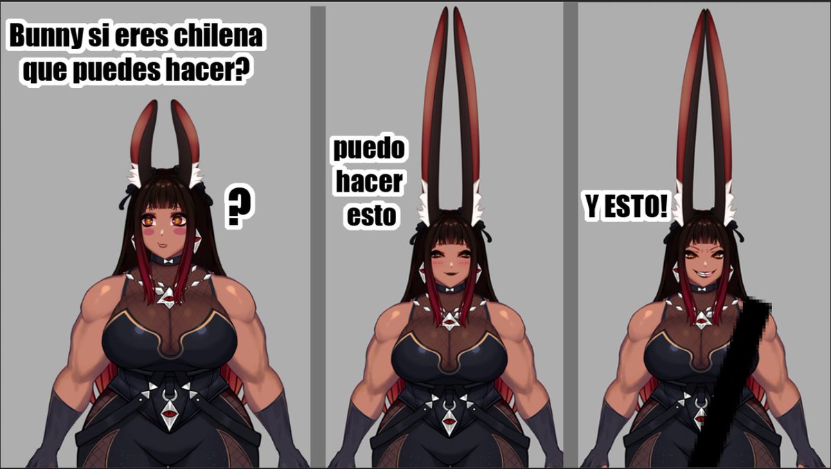 BunnyBoomBlasty's tweet photo. CHILE ES UN PAIS LARGO... Y SUS VTUBERS TAMBIEN! https://t.co/TkOuZnX6YX
