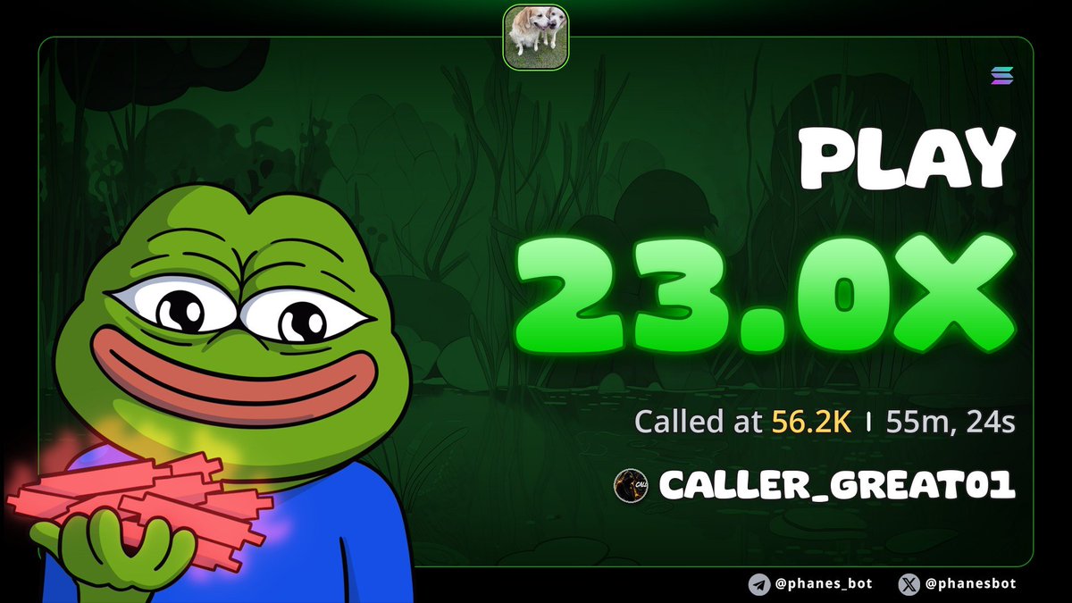 caller_great11's tweet photo. 23X form my call on $PLAY
CA 

12V1bCbgyt36opKRToPSaBkrXE9sSc96K9cNcAonpump https://t.co/pUhaEAlCwG