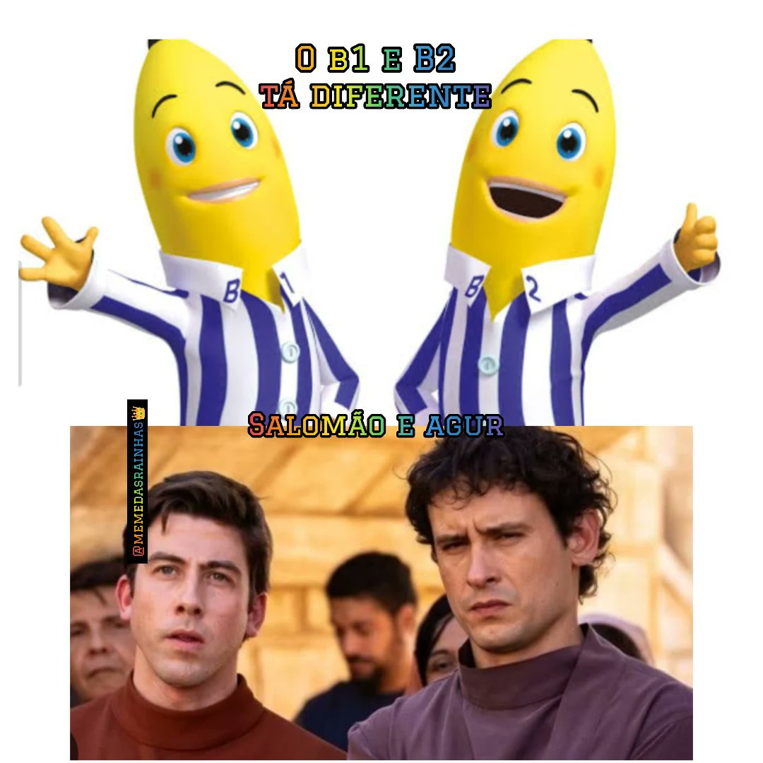 CandyChafe6ojm's tweet photo. Daqui a pouco, B1 e B2: a reprise de Série Reis novamente na TV aberta. Se piscar, a 8ª temporada chega para nos fazer rir e passar raiva com Agur e Salomão! Curtam e comentem para mais memes. https://t.co/jFxRbgYZxa