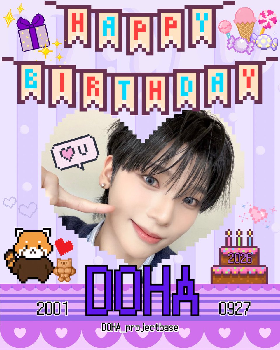 DOHA_fan_sprt's tweet photo. 우리가 도하한테 받은 행복만큼 도하도 행복하면 좋겠어… 왜냐하면 우리는 세상에서 제일 행복하니까❣️ㅎㅎ
좋아하는 노래를 부르고 웃으며 지낼 수 있는 한 해가 되길 바라🪄︎︎✨ 사랑해💜

#HappyDohaDay
#도하라는_행복이_태어난_날
#무대_위에서_가장_빛나는_우리의_별 
#nSSign #도하 #ドハ https://t.co/oDWADOn5PF
