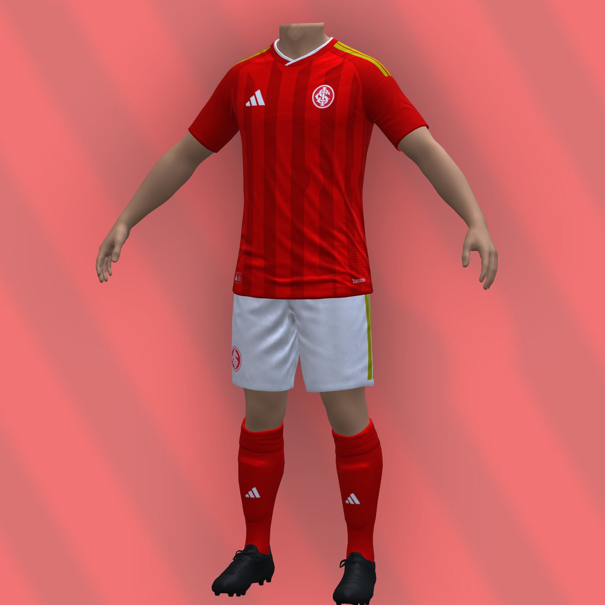 ForcesMario's tweet photo. Adidas Brazilian Teams (Internacional Portoalegre &amp; Cruzeiro) Home kits 2027, gold details paying tribute to their stadiums (Beira-Rio &amp; Mineirão in Belo Horizonte) https://t.co/E8x9j4UUmZ