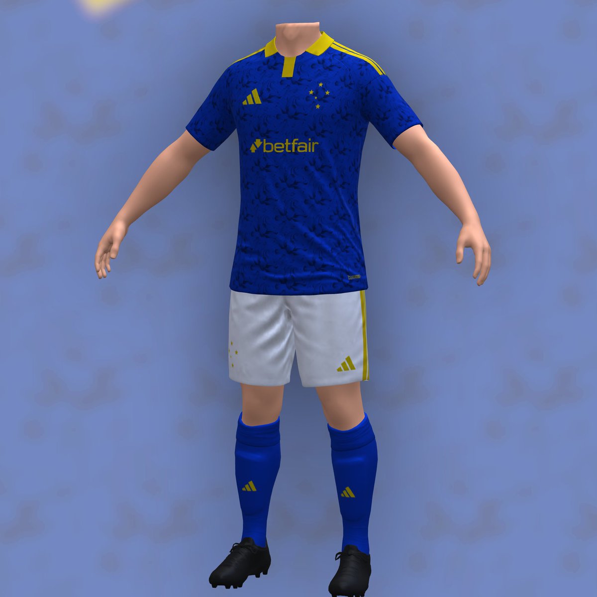 ForcesMario's tweet photo. Adidas Brazilian Teams (Internacional Portoalegre &amp; Cruzeiro) Home kits 2027, gold details paying tribute to their stadiums (Beira-Rio &amp; Mineirão in Belo Horizonte) https://t.co/E8x9j4UUmZ