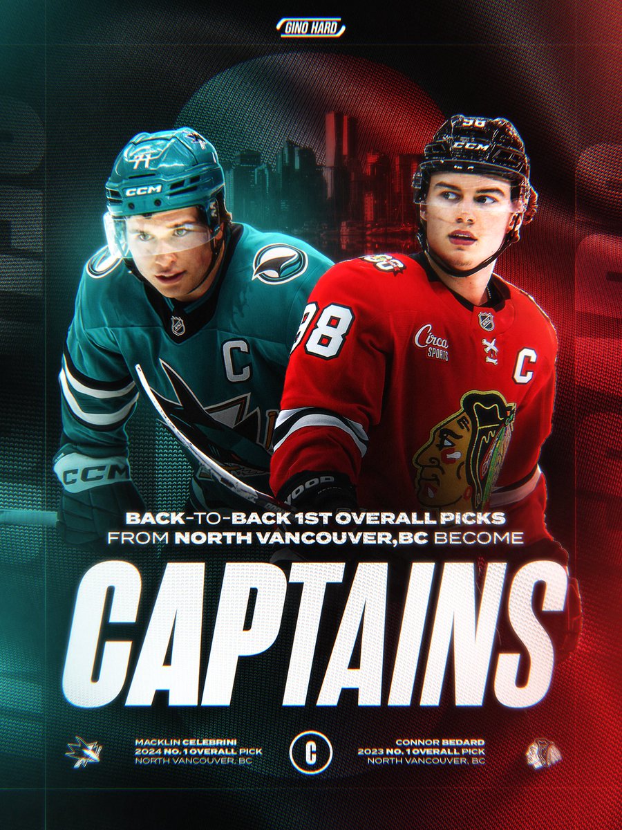 GinoHard_'s tweet photo. Something in the water in North Vancouver 🔥

Good friends Connor Bedard and Macklin Celebrini grew up skating together, and now both wear the “C” for their respective NHL teams 🫡 https://t.co/3Cx0WAJCmD