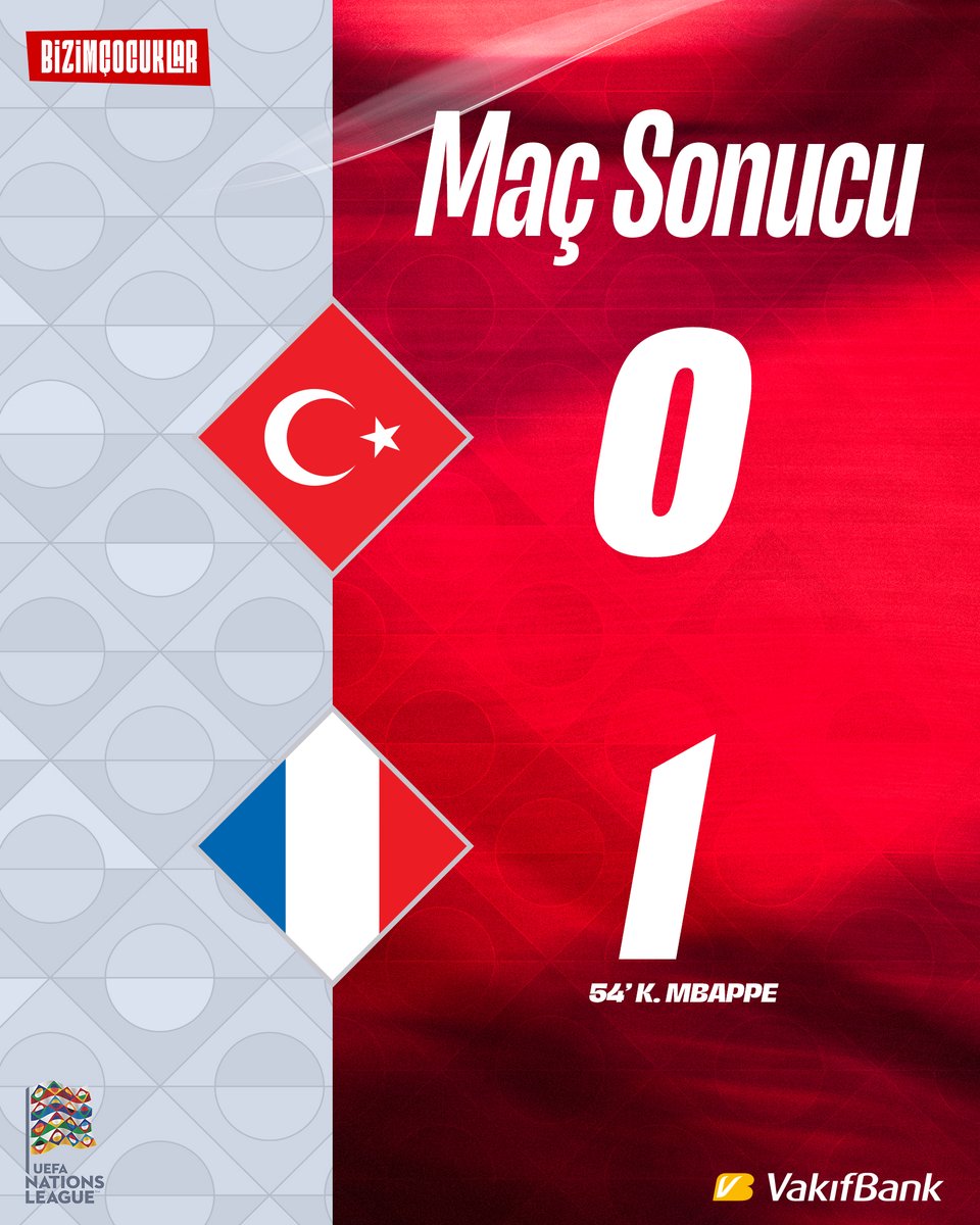 MilliTakimlar's tweet photo. Kocaeli’de maç sona erdi.

#BizimÇocuklar🇹🇷 | #NationsLeague | #UNL | #TURFRA https://t.co/8YrMO7WNmo