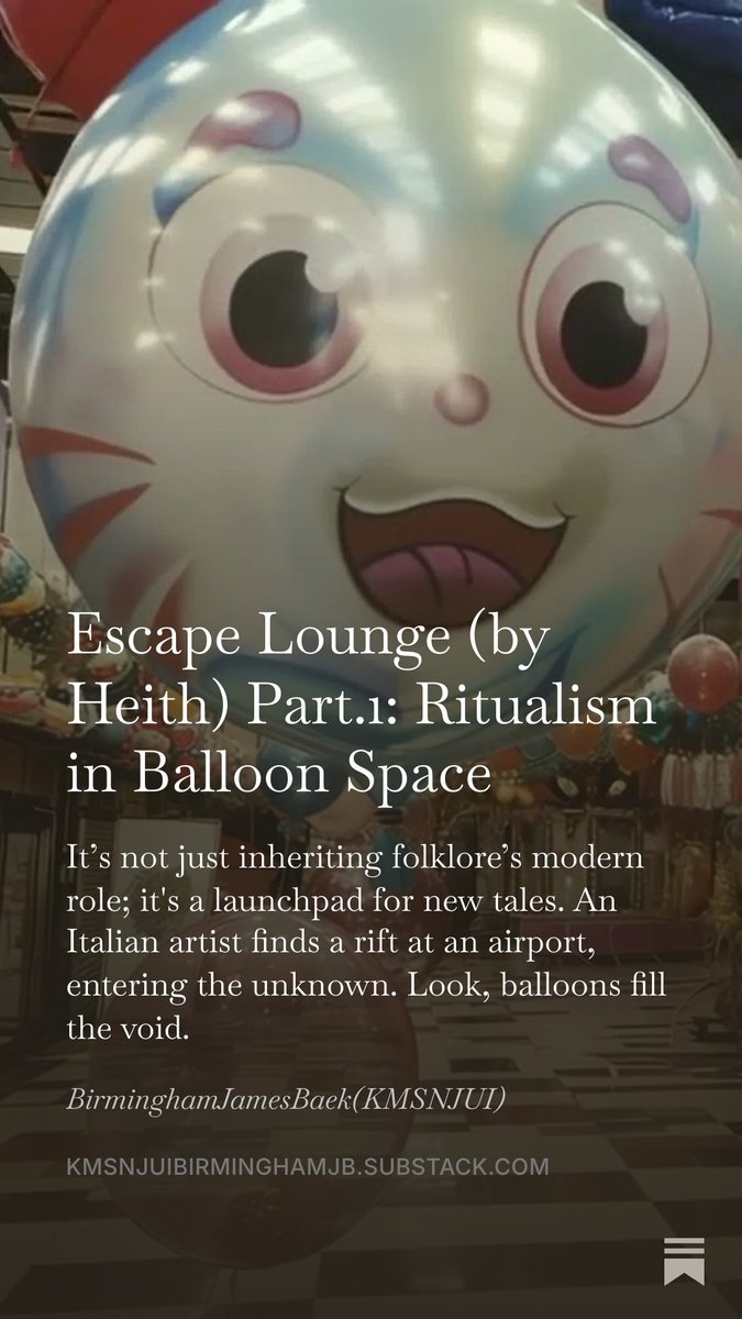 kmsnjui's tweet photo. [ @Substack ]
Heith - Escape Lounge
Inspired by ljos berinn 
#fissure #absurd #ritualism #experimental #folklore #music #folktronica #triphop #ambient #postindustrial #liminality #squat🎈

(Links in comment) https://t.co/CkVWcgMbYi