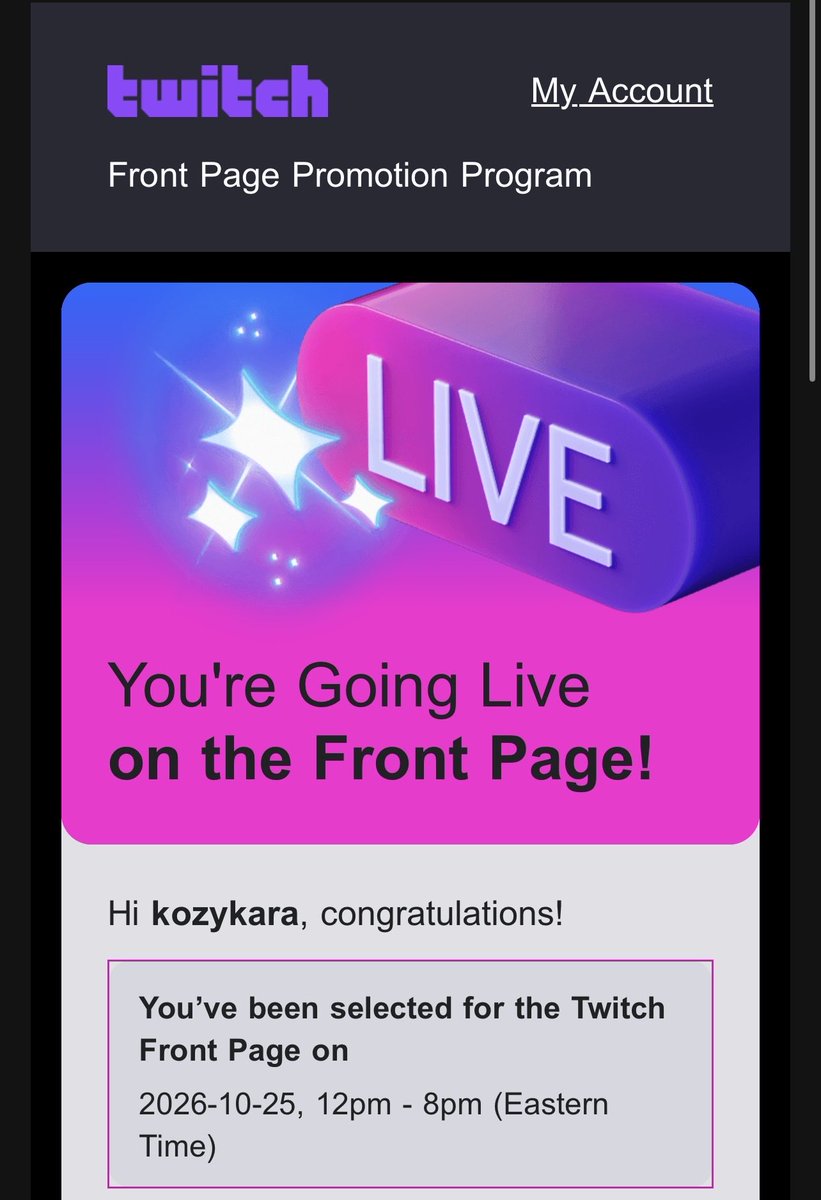 kozykara's tweet photo. YALL ITS HAPPENING MY FIRST TIME ON FRONT PAGE
CELEBRATING 5 YEARS OF STREAMING
SUNDAY OCT 25 
WHEEEEE https://t.co/V55xwlMHpf
