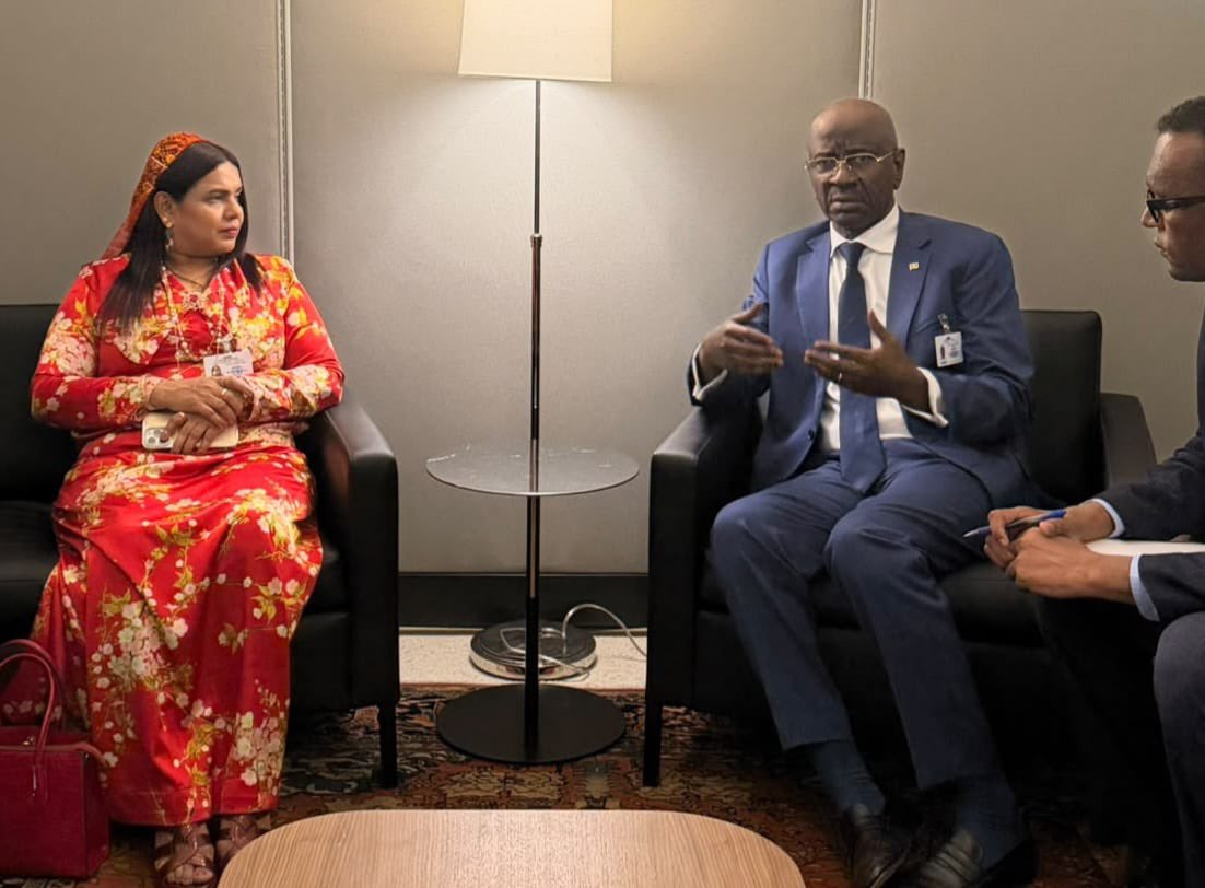 IruthishamAdam's tweet photo. 🌍Had a productive meeting with the Minister for Foreign Affairs, Cooperation and Mauritanians Abroad of Mauritania, @MS_Merzoug, on the sidelines of #UNGA81HLW.

Building on our recent discussions in Jeddah, we reflected on the longstanding bonds between the Maldives and Mauritania and explored ways to further strengthen bilateral and multilateral cooperation on shared priorities

@MoFAmv 
@MVPMNY 
@MDVinGeneva 

#MDVatUNGA81