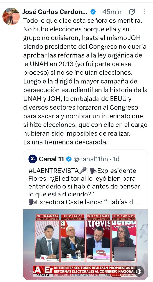 Csarh28541's tweet photo. @canal11hn Ahí le hablan Julieta. https://t.co/Awb4Z9UWqk