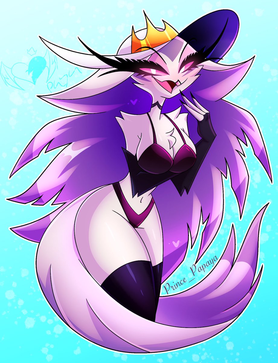 Prince_Papaya's tweet photo. Stella in a bikini💜🤍

#helluvabossfanart https://t.co/To7Kxhi81z