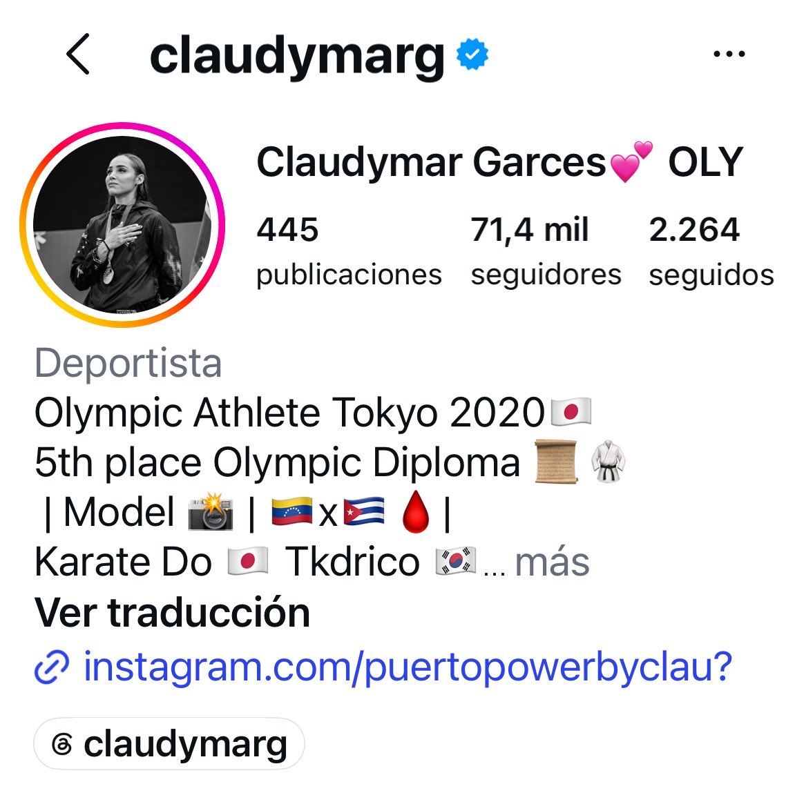 gabyarocha's tweet photo. La karateca🇻🇪 Claudymar Garcés ganó ayer medalla de oro en la categoría de kumite-61 kg. Su madre, Claudia Sequera, fue la primera karateca venezolana en ganar un Campeonato Mundial de Karate (modalidad kumite -53 kg) en el Mundial de Hungría 1984.

Vean la emoción de la mamá🥹👇🏼 https://t.co/D9AUiizkBC