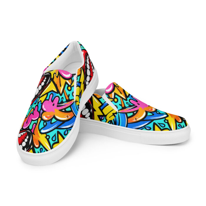 NewActiveWear's tweet photo. Friday mood: let your shoes bring the color. 🎨👟

Meet Street Pop—women’s graffiti slip-ons with bold artwork and white soles.

Style them with blue jeans, a white tee, and weekend plans.

$59.99 at https://t.co/MWen86qyS4

#StreetStyle #NewActiveWear https://t.co/AWrHVeTjg6