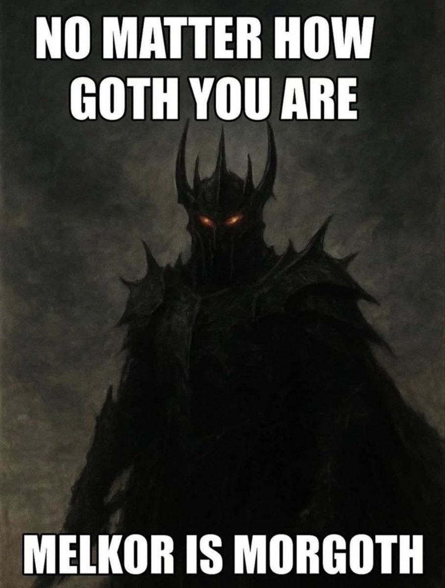 TheLOTRMemes's tweet photo. Morgoth https://t.co/4avtP4Nrgz