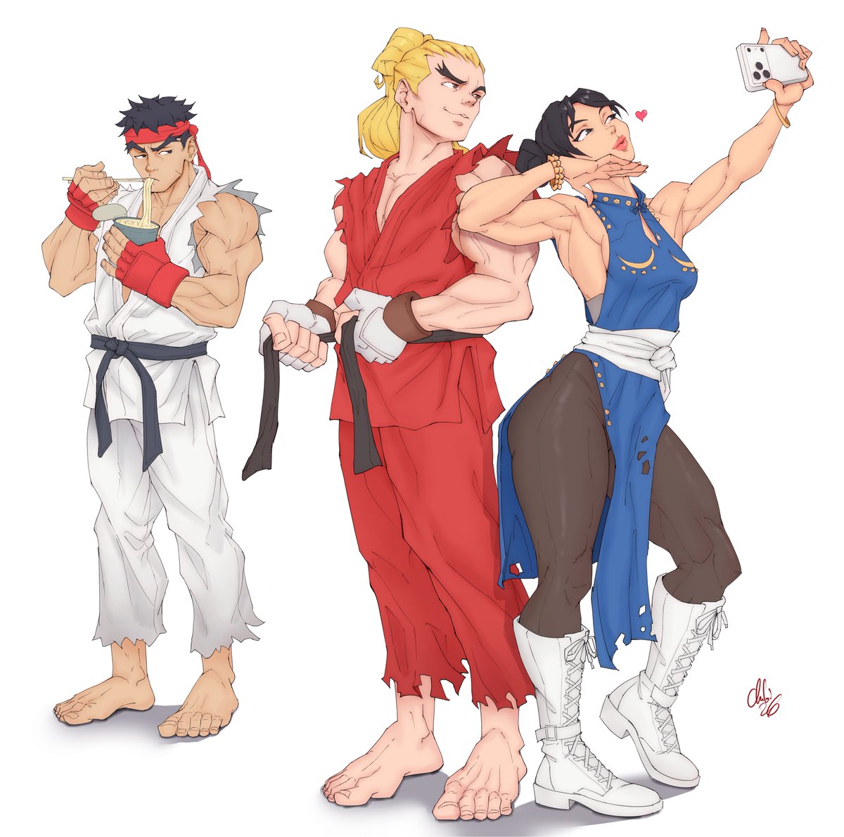 PrinceChibi_'s tweet photo. #streetfightermovie bts vibes 🍜🎬
#ChunLi #Ryu #Ken https://t.co/FzAP5naGtj