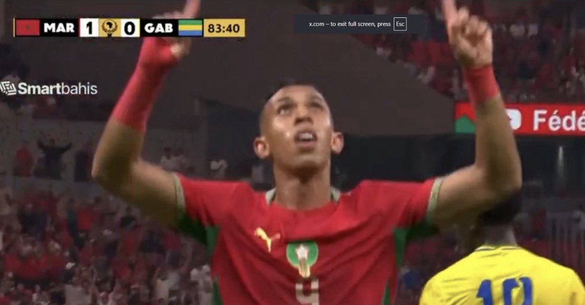 shaphub365's tweet photo. 🚨🚨| GOAL: SOUFIANE RAHIMI DOUBLES THE LEAD FOR MOROCCO!

Morocco 2-0 Gabon

Follow @ShapHub365 for more ⚡️

Norway | Mavo | Suger Eagles | Portugal | Saka | Madrid | Clipur | Ballon | Erica | Campari | Netherlands | Alex Otti | Ronaldo #NGAMAD #AFCONQualifiers https://t.co/EUKtQXRVZm