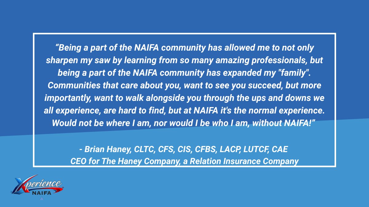 NAIFA's tweet photo. Financial advisors: Membership means more with a community behind you. Join the NAIFA family and grow with those invested in your success. https://t.co/tf3C5kiwmH #ExperienceNAIFA #NAIFAProud #FinancialAdvisor #community #family https://t.co/97YJU98XOf