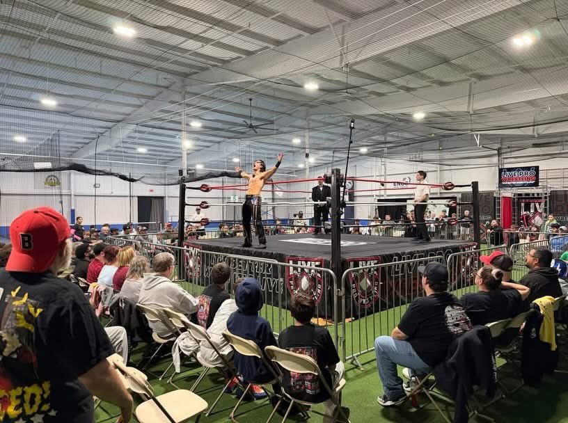 LIVEpwevents's tweet photo. Thanks for everyone who came out last Sunday for our event in New Bedford! We will be back on November 22 at The Vault with our annual @cojostoyworld Toy Drive event! Anyone who donates will be given a raffle ticket with a chance to win an actual title belt! https://t.co/QuHvvRb84C