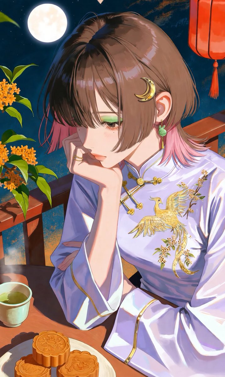 its_vikkisun's tweet photo. happy mid-autumn festival 中秋节快乐 🥮
#PixAITsubaki3 https://t.co/s7mNBWXyxZ