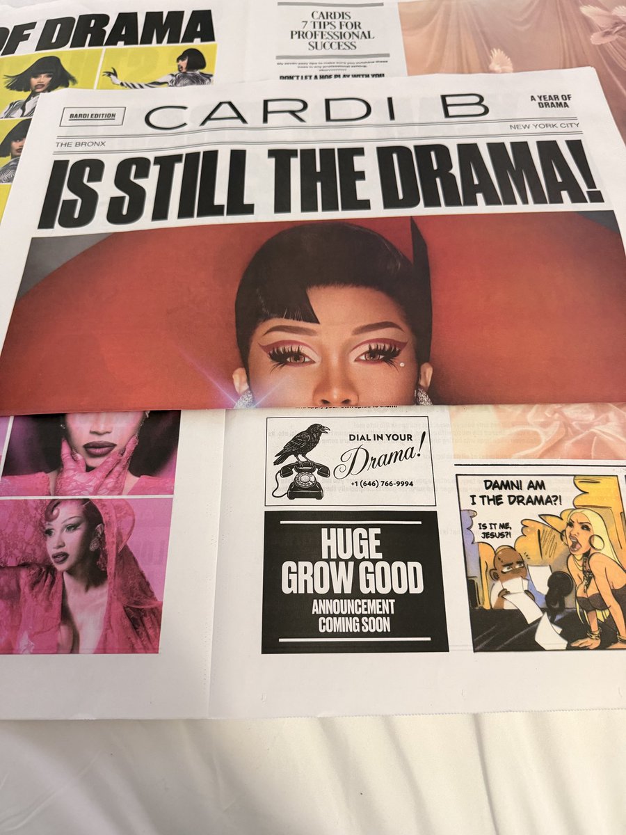 CardiBAchieve's tweet photo. She had an ANNOUNCEMENT to make 🤫🤭😍 https://t.co/xm81ZgrBAZ