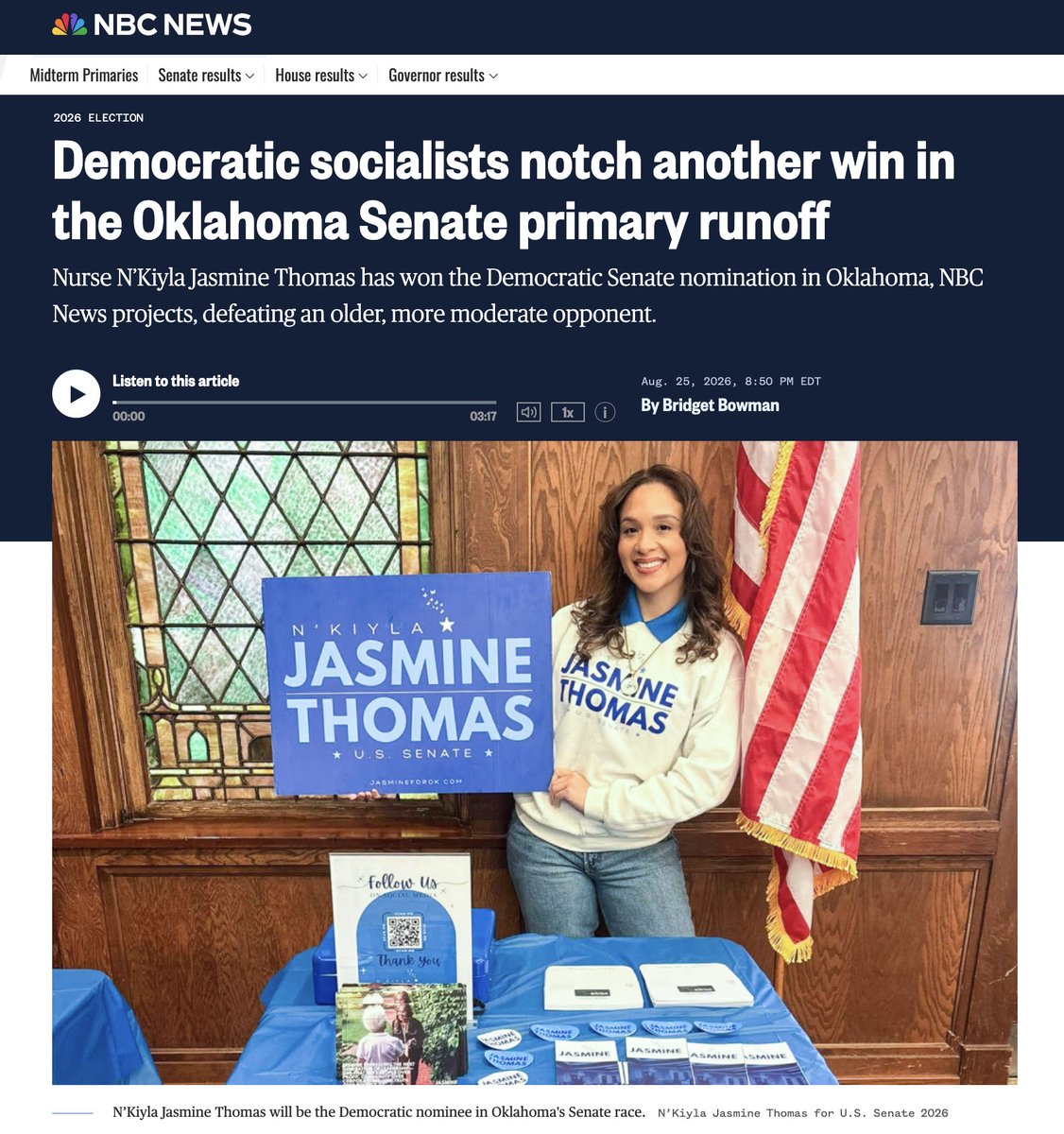 OS2NOX's tweet photo. DSA SENATE CANDIDATE N'KIYLA JASMINE THOMAS IS IN PLAY https://t.co/lrbC3FxLfi