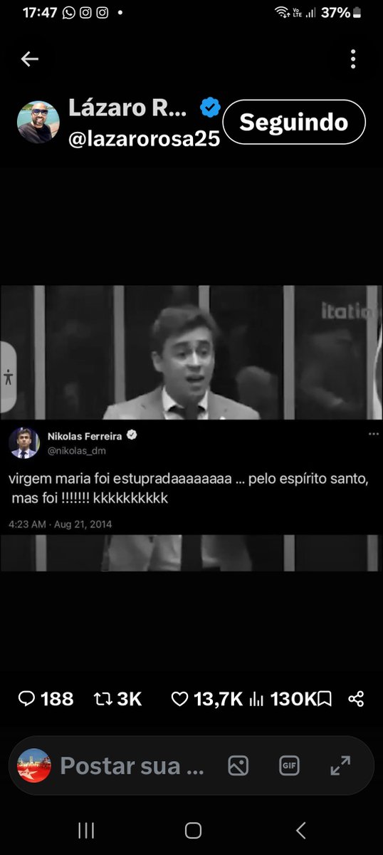 RogriaFranca1's tweet photo. Nikolas não gosta dos católicos,  das religiões de matriz africana,  do trabalhador e muito menos da diversidade.

Ele com Flávio bolsonaro quer impor a fé e quem você pode amar https://t.co/rBL9oeWZl0
